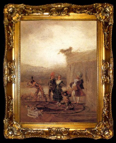 framed  Francisco Goya Strolling Players, ta009-2